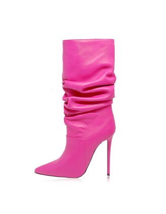 Soft upper genuine leather boots women's heels shoes wholesaler factory custom brand stiletto pumps