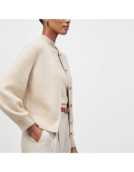 Knitwear manufacturers custom wool elegant casual cardigan women loose sweater for autumn winter knit sweater cardigan women