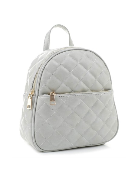 New Women Vegan Leather Shoulder Bag Multi-Function Small Backpack Girls Quilted School Backpack