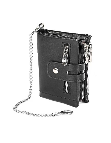 Cappuccino 100% Genuine Leather Male Purses With Zip Coin Pocket customize logo Men Wallet And Card Holder Wallets Leather Men