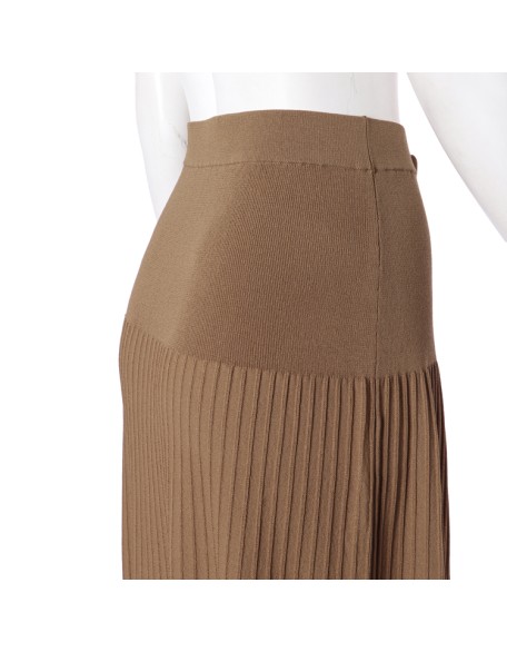 Knitwear manufacturers custom summer high rise stretch ribbed knit women's skirt