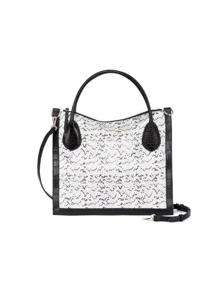 Elegant 2022ss Snake Print Bags Designer Vintage Genuine Leather Big Tote Shoulder Bags for Women