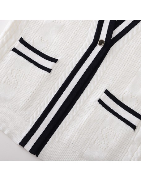 Knitwear manufacturer custom autumn v neck long sleeved wool knitted women's sweater cardigans