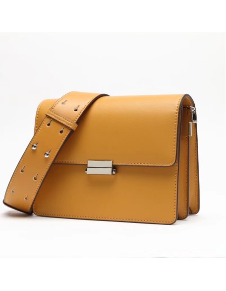 High Cost-effective Retro Classic Design Cowhide Mini Square cross body bag luxury genuine Leather Handbag