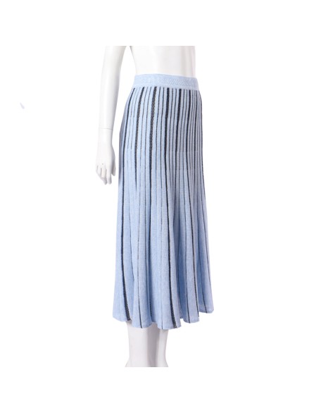 Knitwear manufacturer custom fashion design spring ladies casual knit long skirts for women