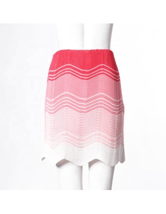 Knitwear manufacturer custom new design summer hollow women beach sexy crochet skirt