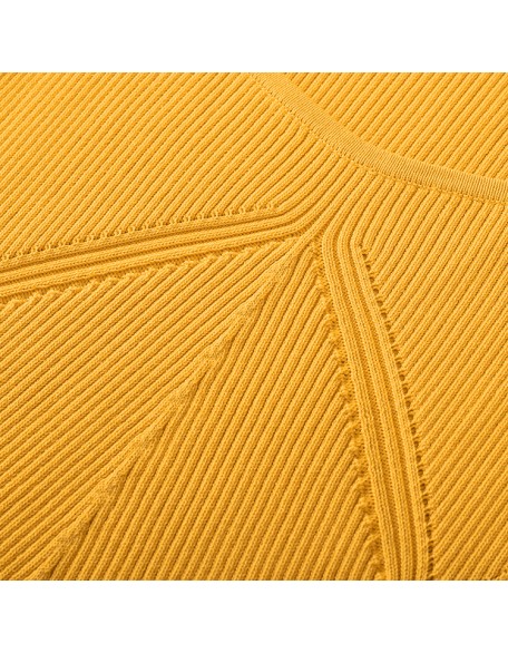 Knitwear manufacturers custom orange sleeveless elegant casual fishtail dresses women sexy formal sweater knit women's dresses