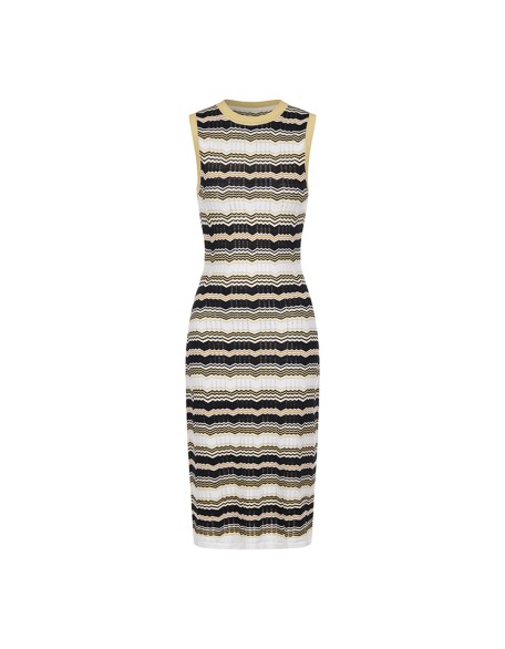 Knitwear manufacturers custom sleeveless elegant dresses summer casual bodycon dress for woman sweater knit women's dresses