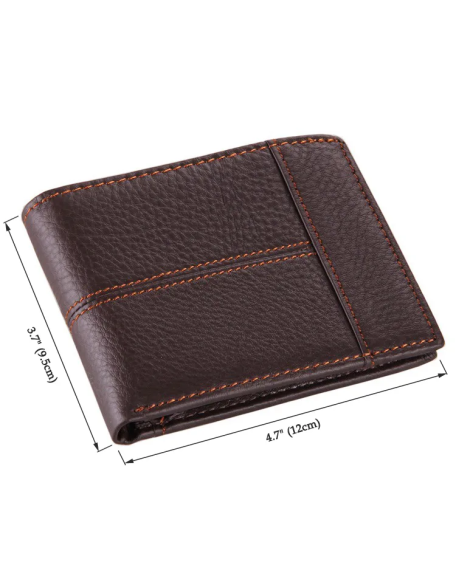 2022 new style factory wholesale price Retro portable wallet short genuine leather men wallet for man