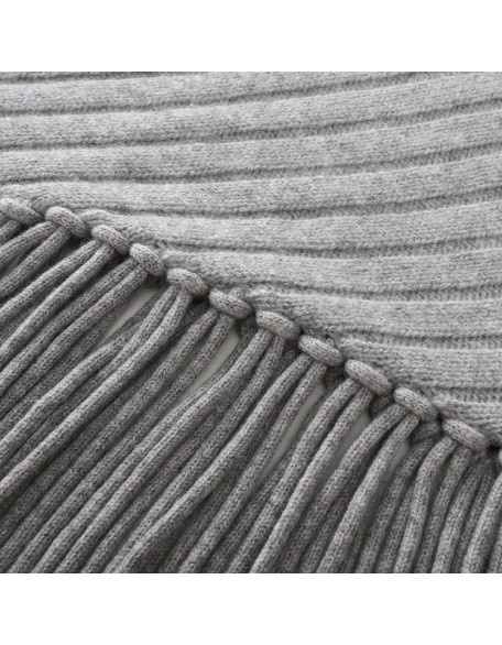 Knitwear manufacturers custom grey cape cloak elegant casual wool cashmere winter sweaters for women 2022 knit women's sweaters