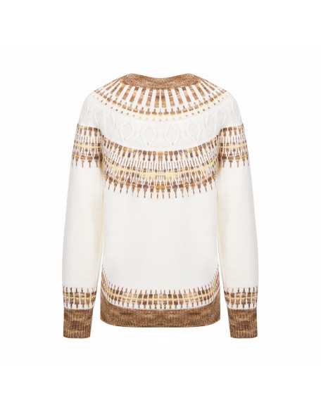 Knitwear manufacturers custom fall winter roundneck long sleeve wool blended mohair casual women sweater export knit sweater