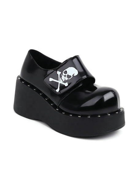 Round toe platform patent flat shoes ladies Mary Jane  boat shoes casual shoes style