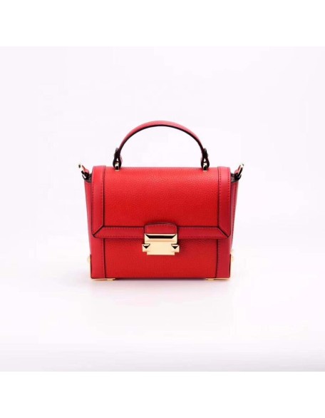 Classic Small Chains Lattice Shoulder Crossbody Bags Female Women's Leather zip HandBag