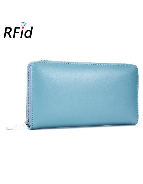 Hot sale high quality fashion luxury women designer purse wallet for women fashionable RFID genuine leather wallets
