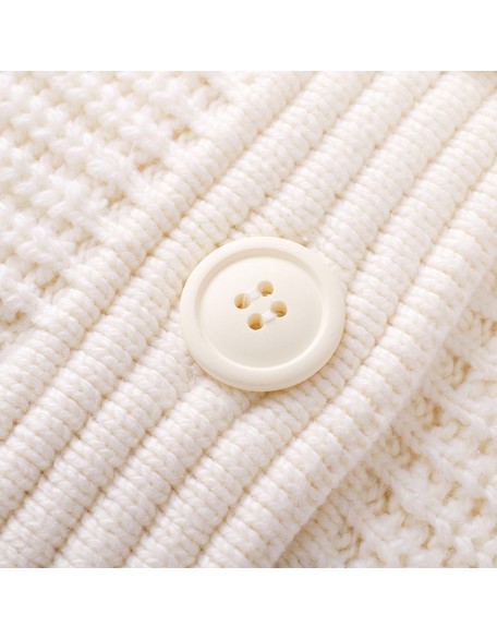 Knitwear manufacturers custom spring 2023 v neck loose casual ladies knitted women's cardigan sweaters coat knit sweater women