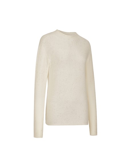 Knitwear manufacturers custom round neck elegant casual wool long-sleeved knit sweater solid color women's tops knit sweaters