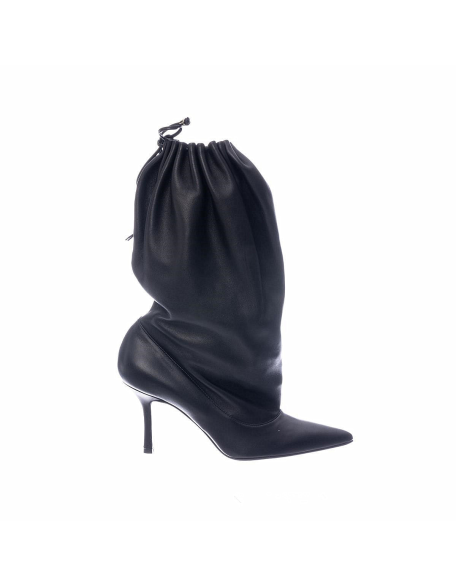 Fashion show leather boots pointy toe girls boots stiletto short low heels lady shoes customized logo be freely