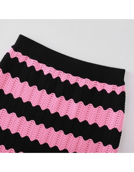 Knitwear manufacturers custom high waisted elegant casual pencil skirts ladies office women knitted women's skirts