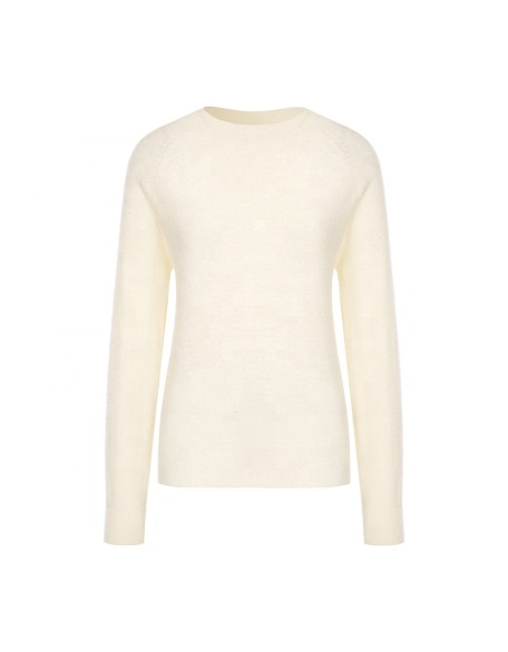 Knitwear manufacturers custom fall winter roundneck long sleeve cashmere blend 2022 fashion women sweaters knit sweater