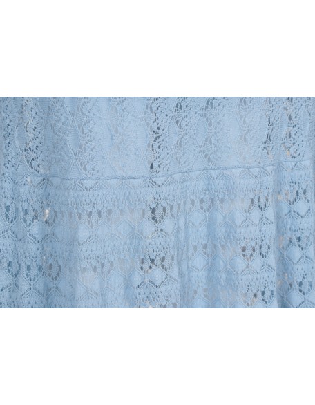 2021 new blue high waist bag hips medium sized large size thin a word skirt women knit fishtail skirt