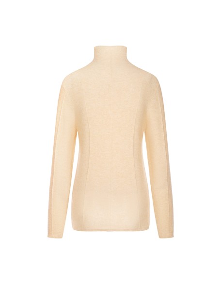 Knitwear manufacturers custom winter long sleeve cashmere blend casual turtle neck women sweater knit sweater