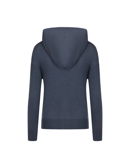 Knitwear manufacturers custom hooded zipper wool casual tops fashion knitwear woman sweaters coat cardigan knit cardigan women