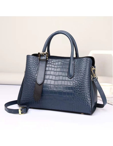 Classical Popular Style Crocodile Pattern Tote Bag High Quality Shoulder Bag Genuine Leather Handbag for Women
