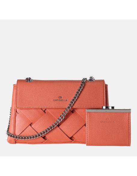 New wholesale fashion women PU leather woven handbags elegance sling purse handbag for women ladies