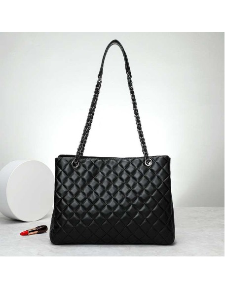 Top Grade Ladies Shoulder Bag Diamond Chain genuine leather Crossbody Bag Handbag Large Capacity messenger handbags