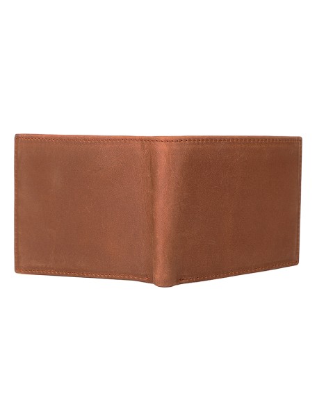 Hot selling Laser Engraving RFID blocking minimalist slim wallet crazy horse Bifold genuine leather wallet men