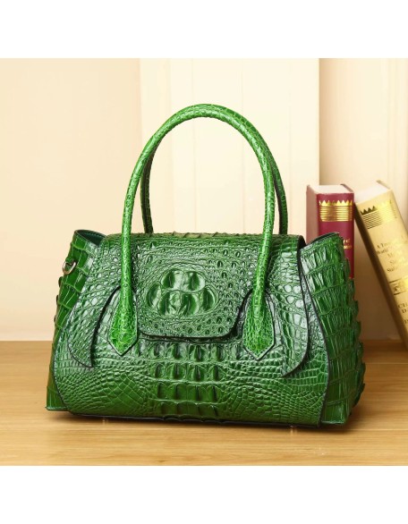 High quality fashion alligator pattern women's handbag Genuine Leather Handbag for Women