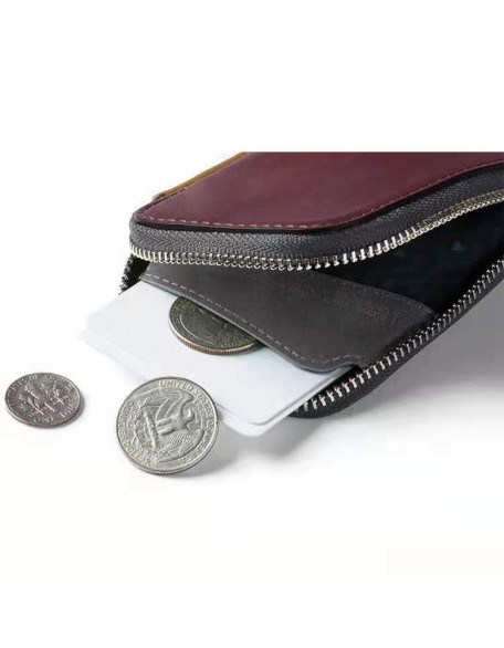 Hot Sale Genuine Leather Card Pocket Wallet Man Minimalist Card Holder