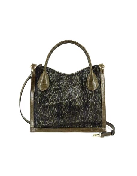 Elegant 2022ss Snake Print Bags Designer Vintage Genuine Leather Big Tote Shoulder Bags for Women