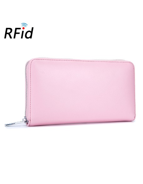 Hot sale high quality fashion luxury women designer purse wallet for women fashionable RFID genuine leather wallets
