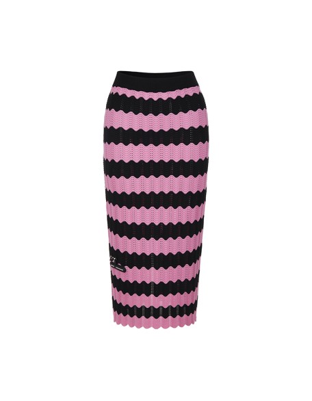 Knitwear manufacturers custom high waisted elegant casual pencil skirts ladies office women knitted women's skirts