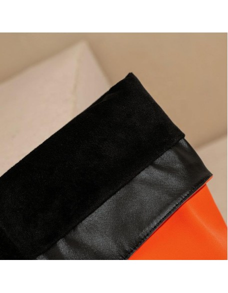 Soft elastic upper thigh high boots women's stiletto heels lady boots with large size new fashion footwear