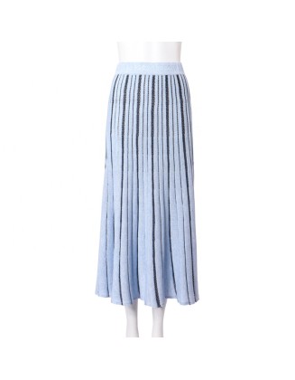 Knitwear manufacturer custom fashion design spring ladies casual knit long skirts for women