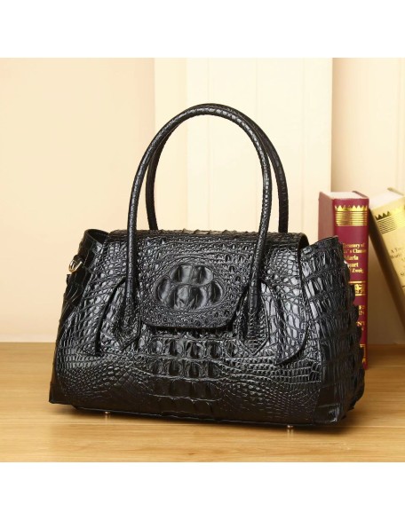 High quality fashion alligator pattern women's handbag Genuine Leather Handbag for Women
