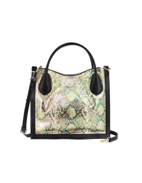 Elegant 2022ss Snake Print Bags Designer Vintage Genuine Leather Big Tote Shoulder Bags for Women