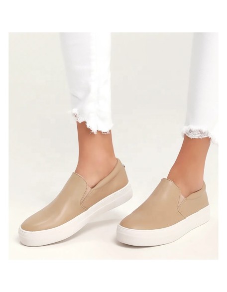 Loafer casual shoes women flat factory making  for wholesale