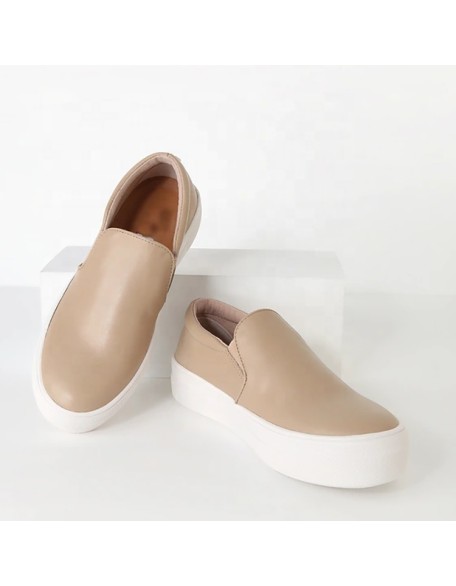Loafer casual shoes women flat factory making  for wholesale