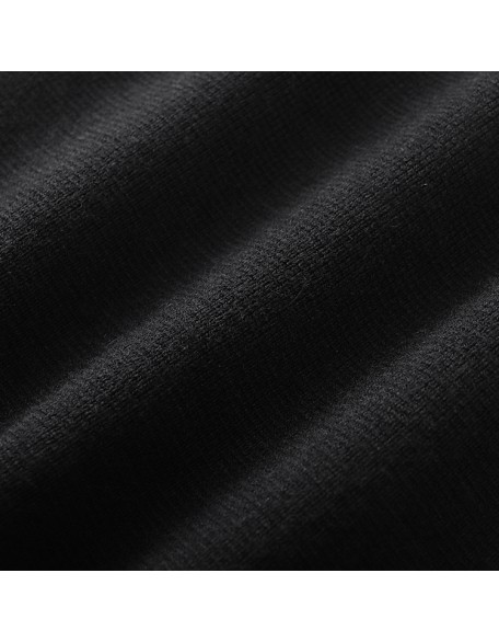 Knitwear manufacturers custom autumn black lapel long sleeve korean fashion high end simple elegant soft knitted fleece cardigan