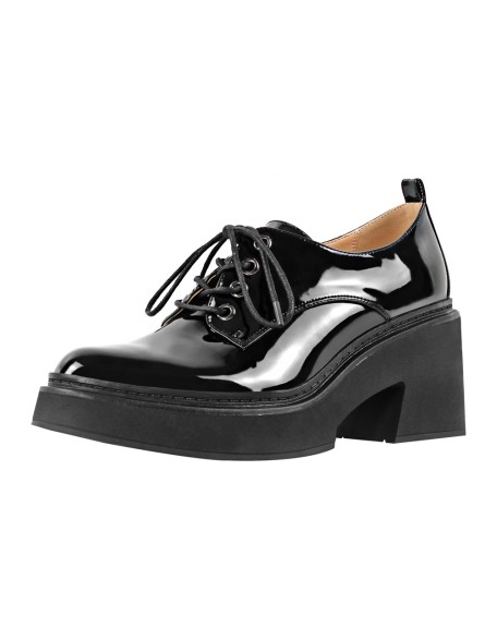 Patent PU Dress shoes oxfords women shoes round toe flat shoes factory selling directly