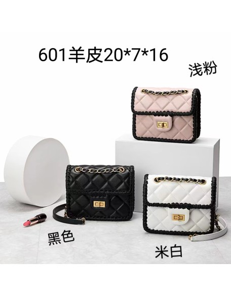 Top Seller Luxury Sheep Skin Women's Messenger Bags Gold Chain Leather Bags Fashion Ladies Handbags
