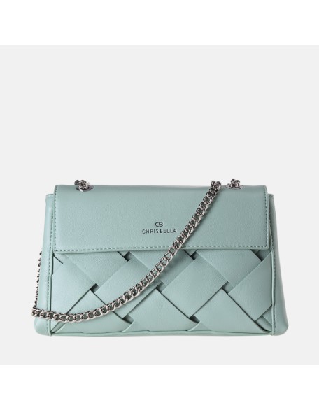 New wholesale fashion women PU leather woven handbags elegance sling purse handbag for women ladies