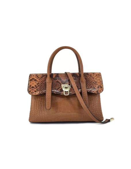 Top Quality Custom Logo Snake Skin Pattern Bag Genuine Cowhide Leather Black Tote bags for Women