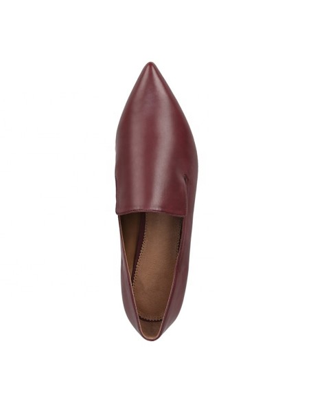 Factory selling genuine leather flat women loafer shoes
