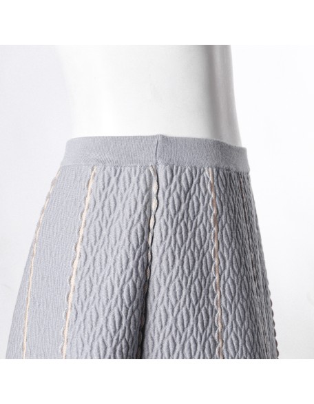 Knitwear manufacturers custom new designs summer knit mature women sexy mini skirt