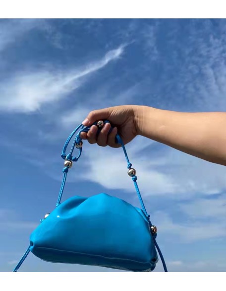 Black Friday New Designer Dumpling Shoulder Bag Bright Light Cross Body Bag Genuine Leather Cloud Handbag For Women