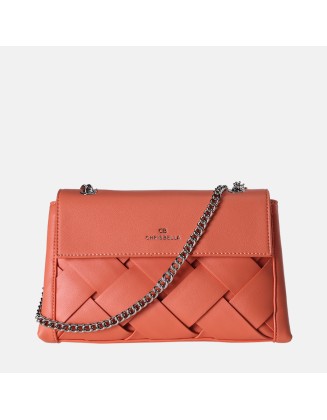 New wholesale fashion women PU leather woven handbags elegance sling purse handbag for women ladies